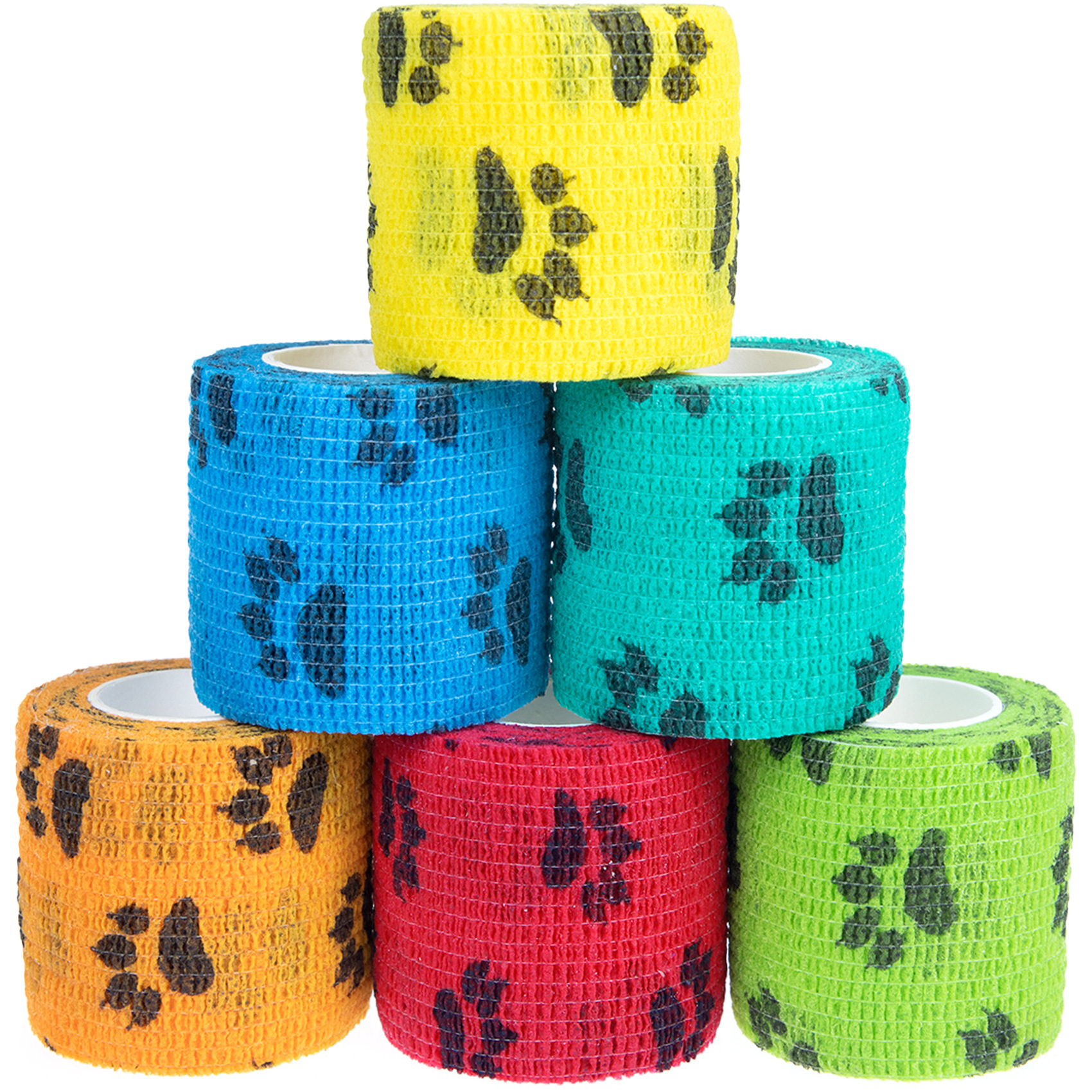 Pet Medical Therapy Self Adhesive Bandage Set(12 Volumes：7.5CM*4.5M) - Elastic view 3