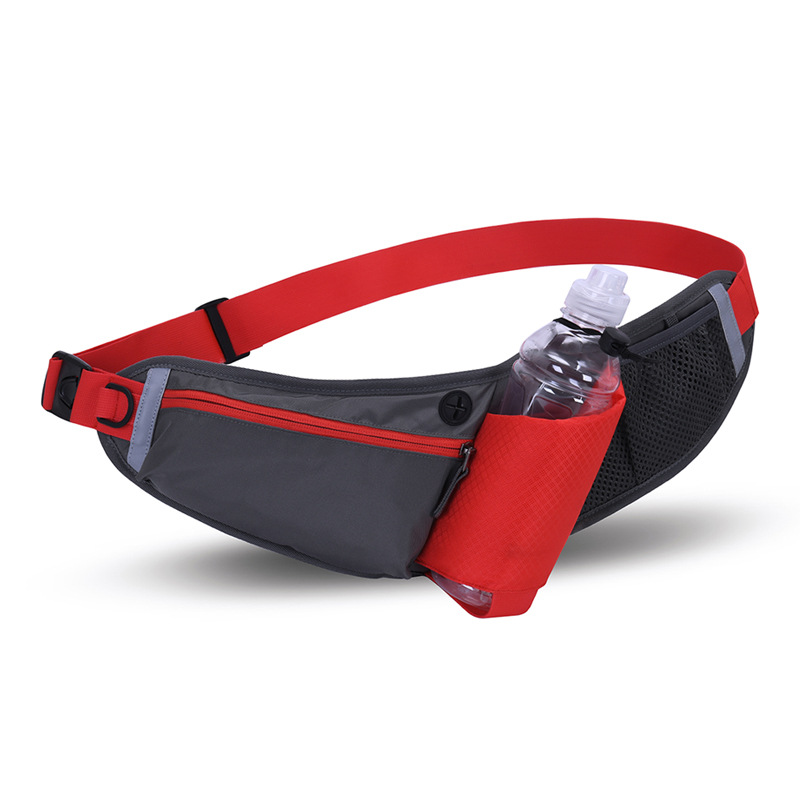 Red Adjustable Large Capacity Outdoor Sports Running Waist Pack(Waistline