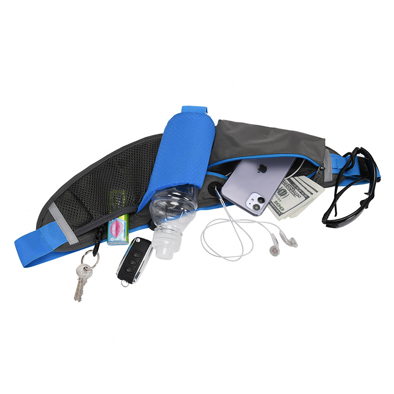 Green Adjustable Large Capacity Outdoor Sports Running Waist Pack(Waistline view 3
