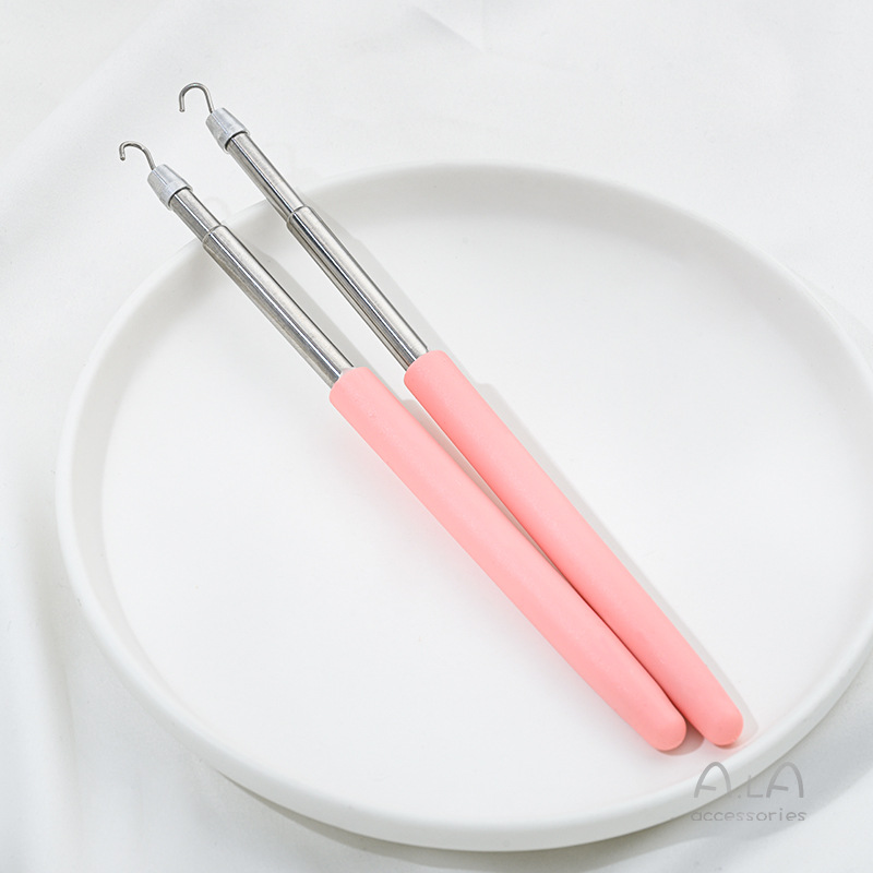 2-Pack Pink Jewelry Fastener Helper Tool - Quick Bracelet & Fine Chain Wearer