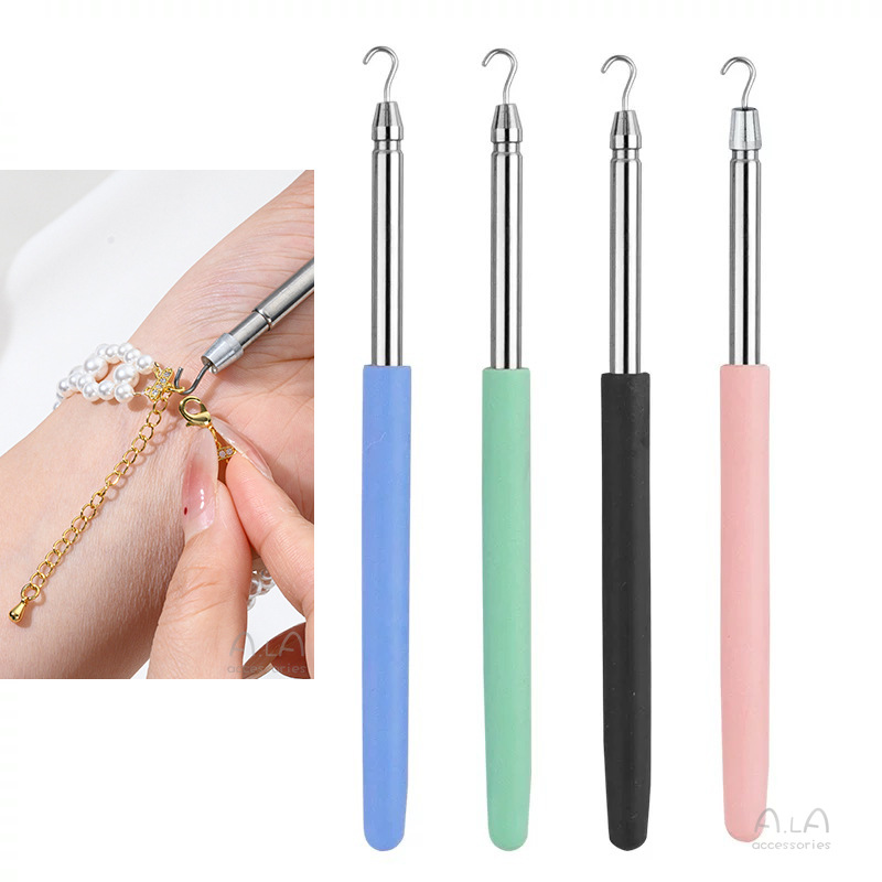 2-Pack Green Jewelry Fastener Helper Tool - Quick Bracelet & Fine Chain Wearer view 6