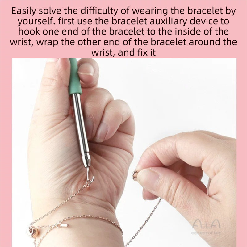 2-Pack Black Jewelry Fastener Helper Tool - Quick Bracelet & Fine Chain Wearer view 5