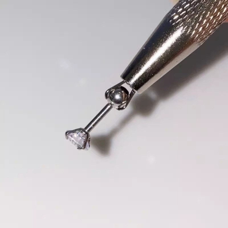 Stainless Steel Earring Wearer Helper - 4-Prong Grabber Tool view 3