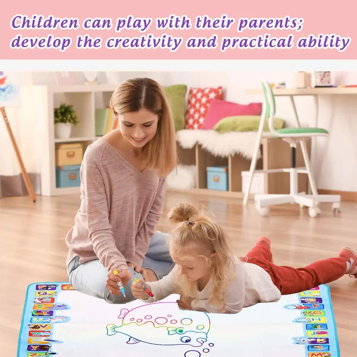 80x60CM Christmas Style Magic Water Doodle Mat Toy view 3