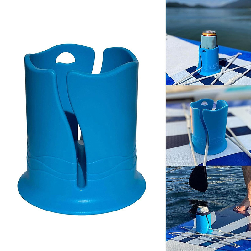 2-Pack Pink Outdoor Surfboard Water Bottle Holder - Portable PP & Silicone view 2
