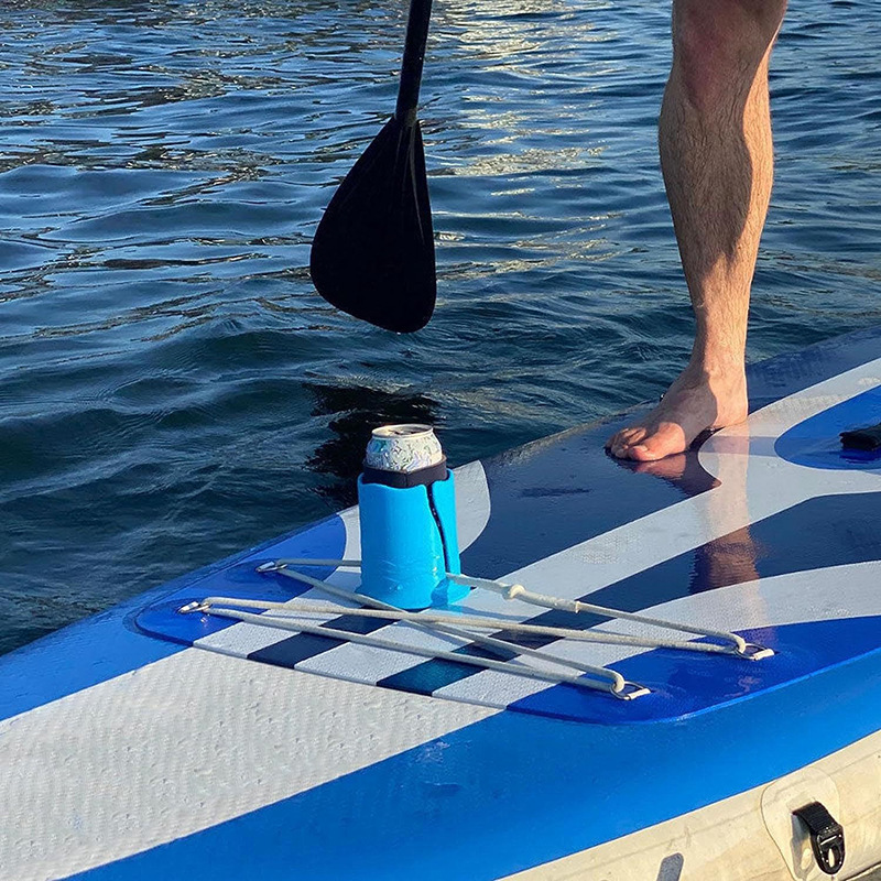2-Pack Green Outdoor Surfboard Water Bottle Holder - Portable PP & Silicone view 3