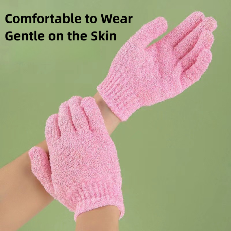5-Pack Exfoliating Bath Mitts Set - Double-Sided & Gentle Scrubbing Gloves for view 2