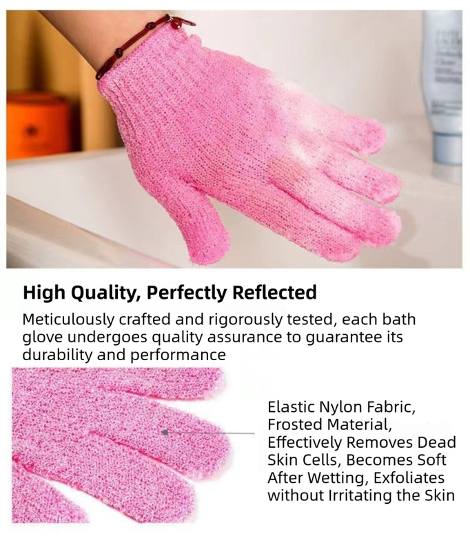 5-Pack Exfoliating Bath Mitts Set - Double-Sided & Gentle Scrubbing Gloves for view 4