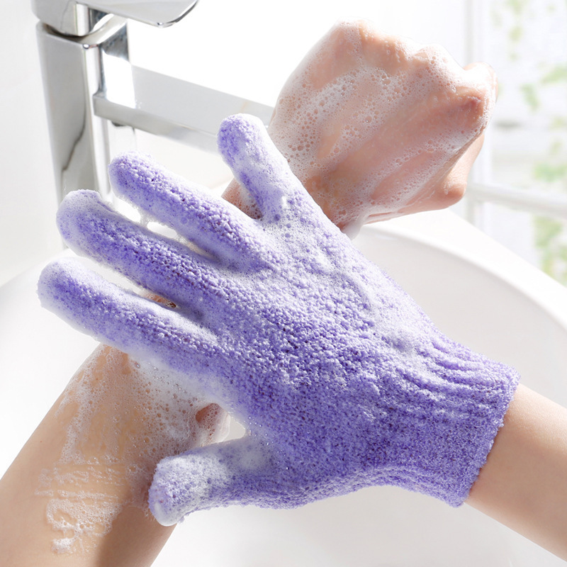 5-Pack Exfoliating Bath Mitts Set - Double-Sided & Gentle Scrubbing Gloves for view 5