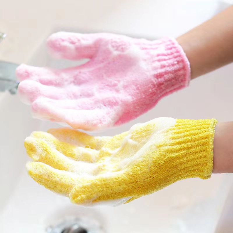 5-Pack Exfoliating Bath Mitts Set - Double-Sided & Gentle Scrubbing Gloves for view 6