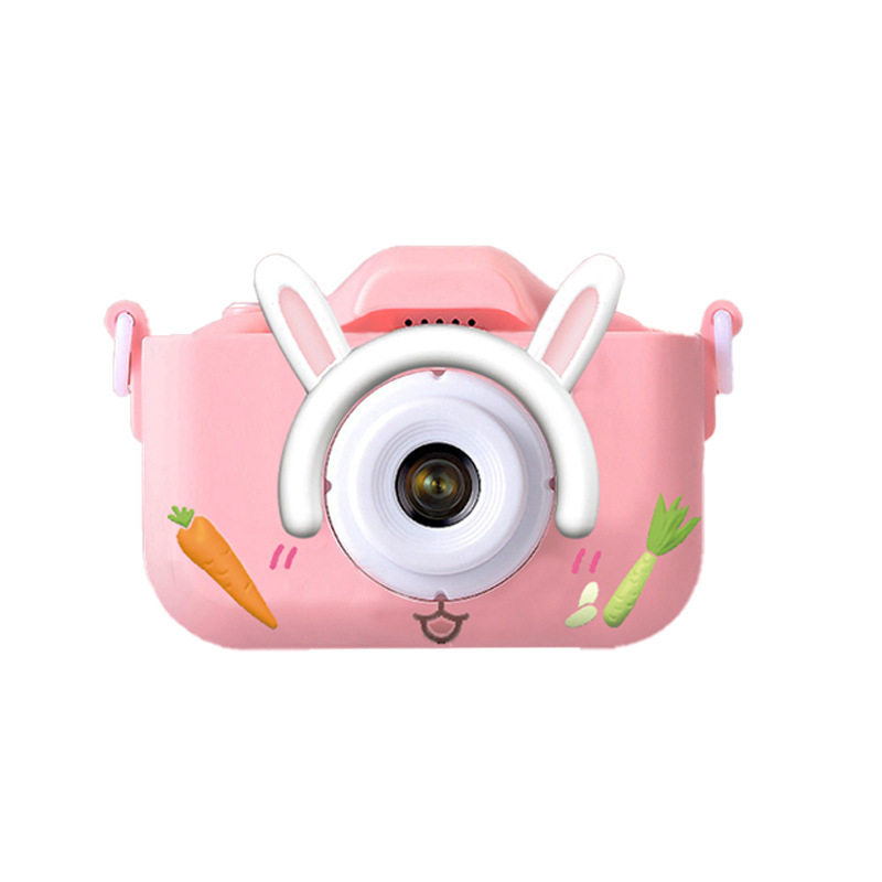 X2 Pink Single Lens Kids Carrot Bunny Digital Camera - Multi-Functions With