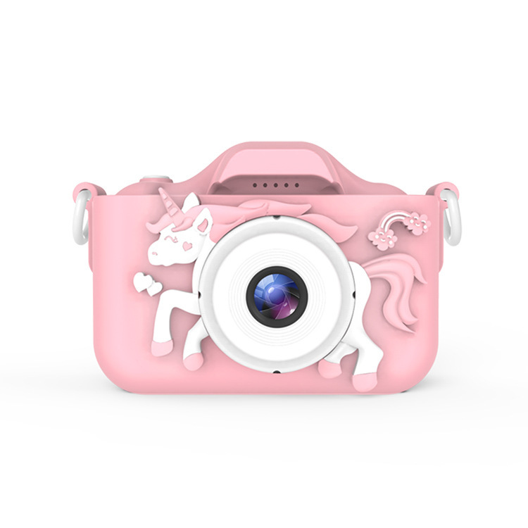 X2 Pink Single Lens Kids Unicorn Digital Camera - Multi-Functions With 20MP