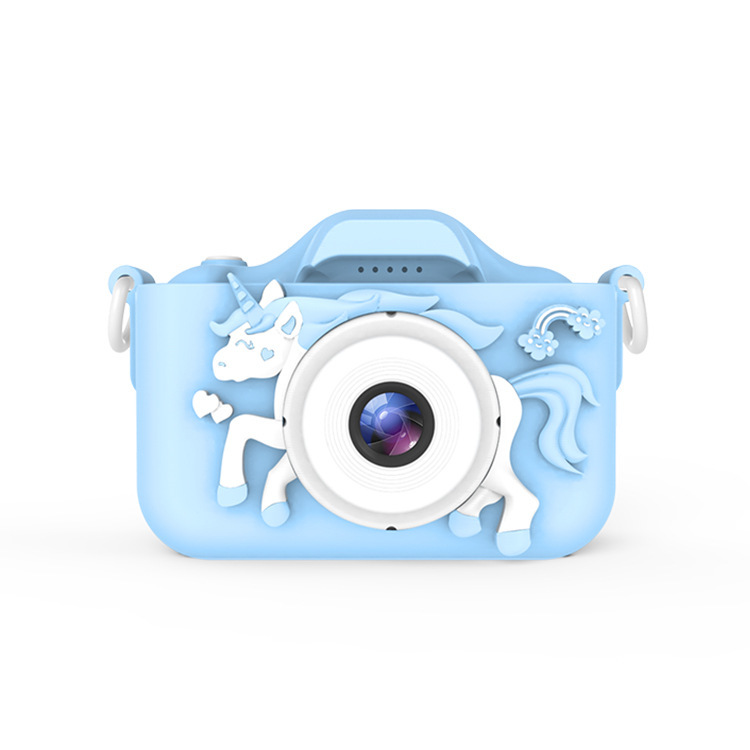 X2 Blue Single Lens Kids Unicorn Digital Camera - Multi-Functions With 20MP