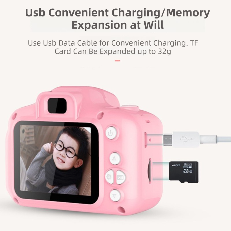 X2 Pink HD Dual Lens Kids Carrot Bunny Digital Camera - Multi-Functions With view 5