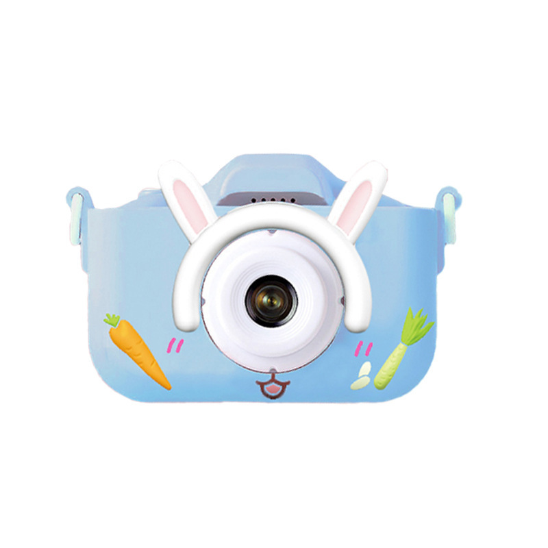 X2 Blue HD Dual Lens Kids Carrot Bunny Digital Camera - Multi-Functions With