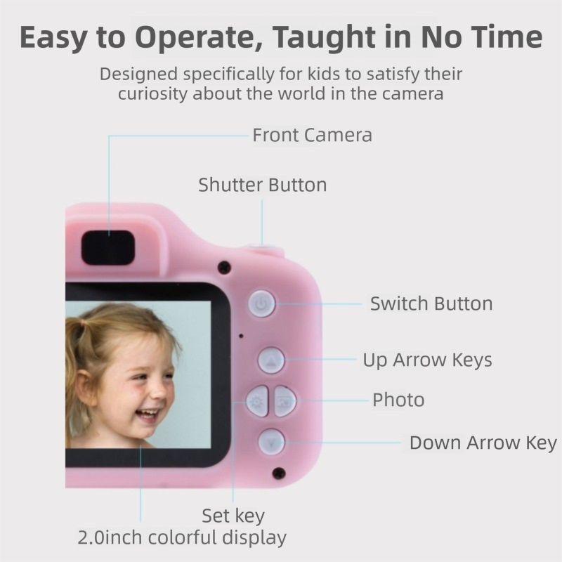 X2 Blue HD Dual Lens Kids Unicorn Digital Camera - Multi-Functions With 20MP view 6