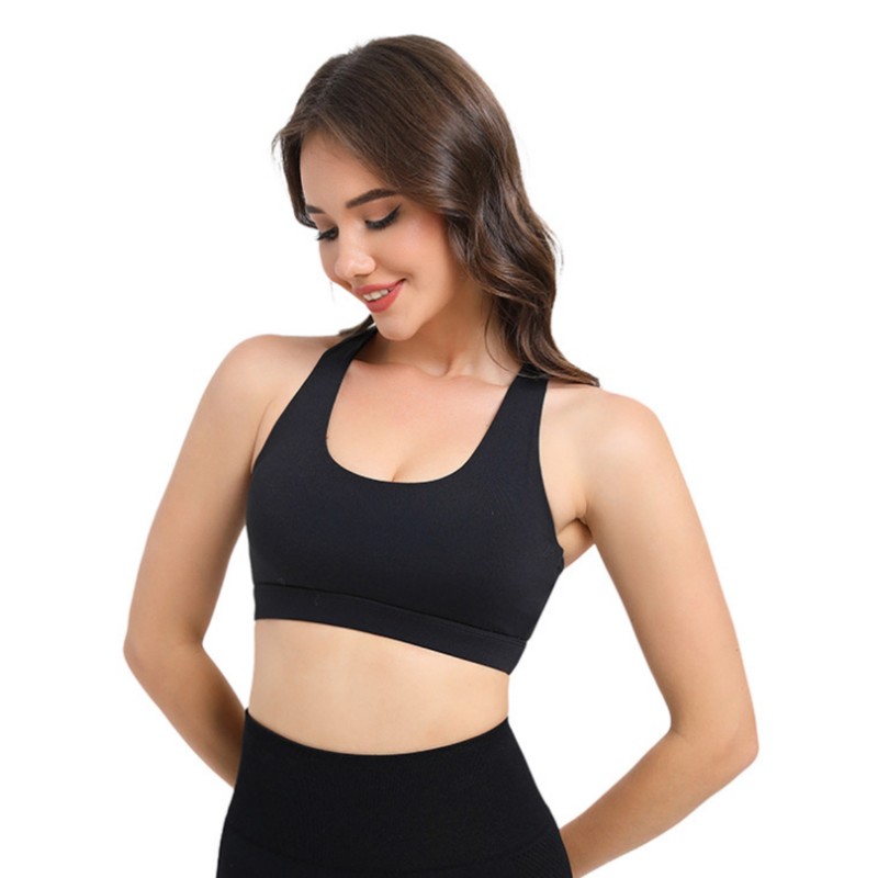 2-Pack Black High-Support Shockproof Sports Bra(M Size) - Women's Backless — image 1