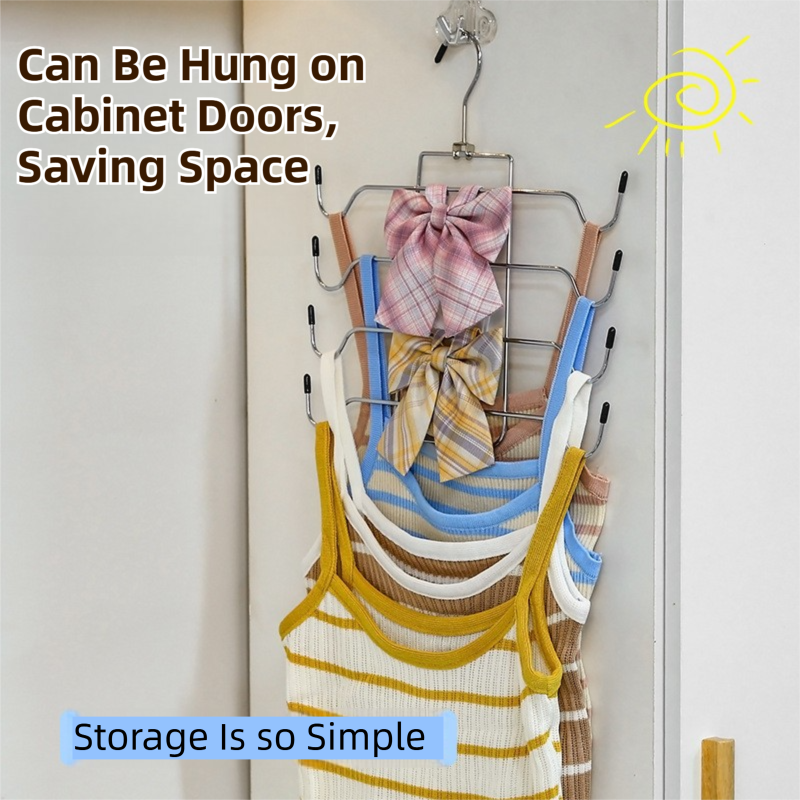 2-Pack Vertical Layered Bra and Lingerie Organiser Hanger(4 Tier: 30.5X30cm) view 2