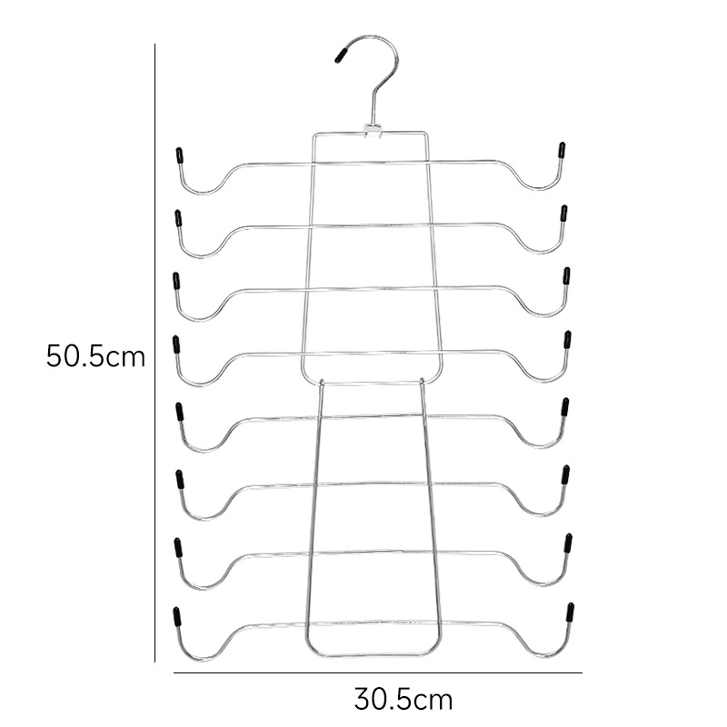 Foldable Vertical Layered Bra and Lingerie Organiser Hanger(8 Tier view 5
