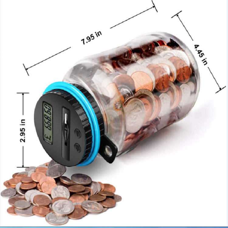 Digital Counting Money Box with Lock - AUD Australian Coin Compatible Piggy view 4