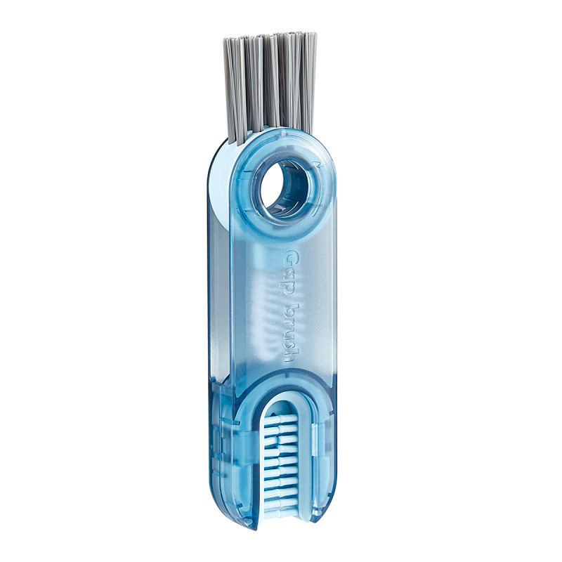 2-Packs 3-in-1 Blue Portable & Compact U-Shape Deeply-Cleaning Brush