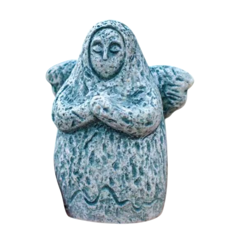 Zelda Goddess Statue Figurine(Small Goddess Statue + Apple) - Retro Resin Finish view 2