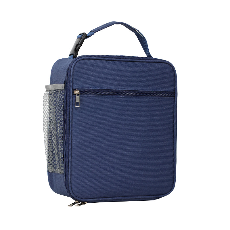 Blue Insulated Lunch Bag with Shoulder Strap - Portable & Large Capacity — image 1