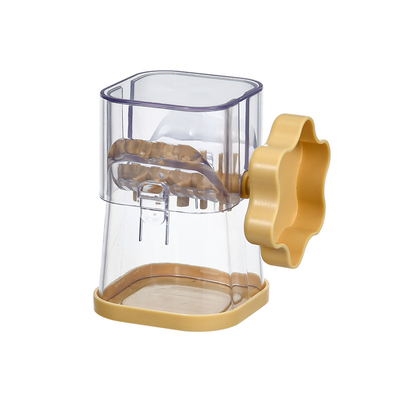 Yellow Manual Nut & Chocolate Grinder - Effortless Peanut Walnut Chopper