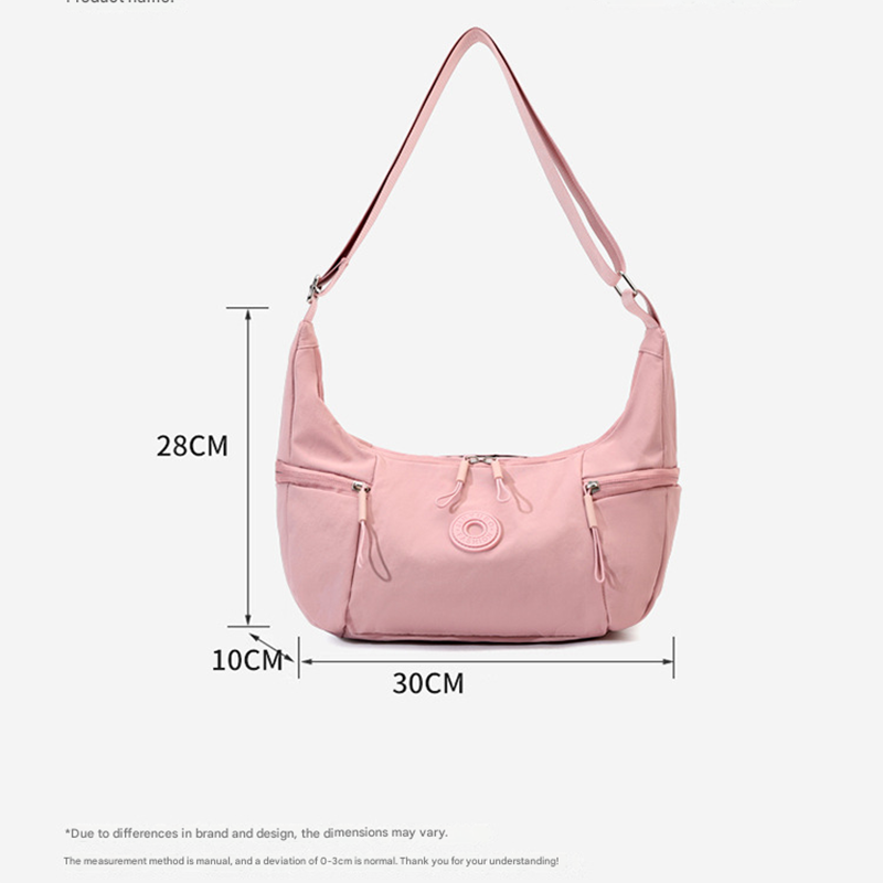 Khaki Stylish & Lightweight Nylon Crossbody Bag for Women - Large Capacity view 6