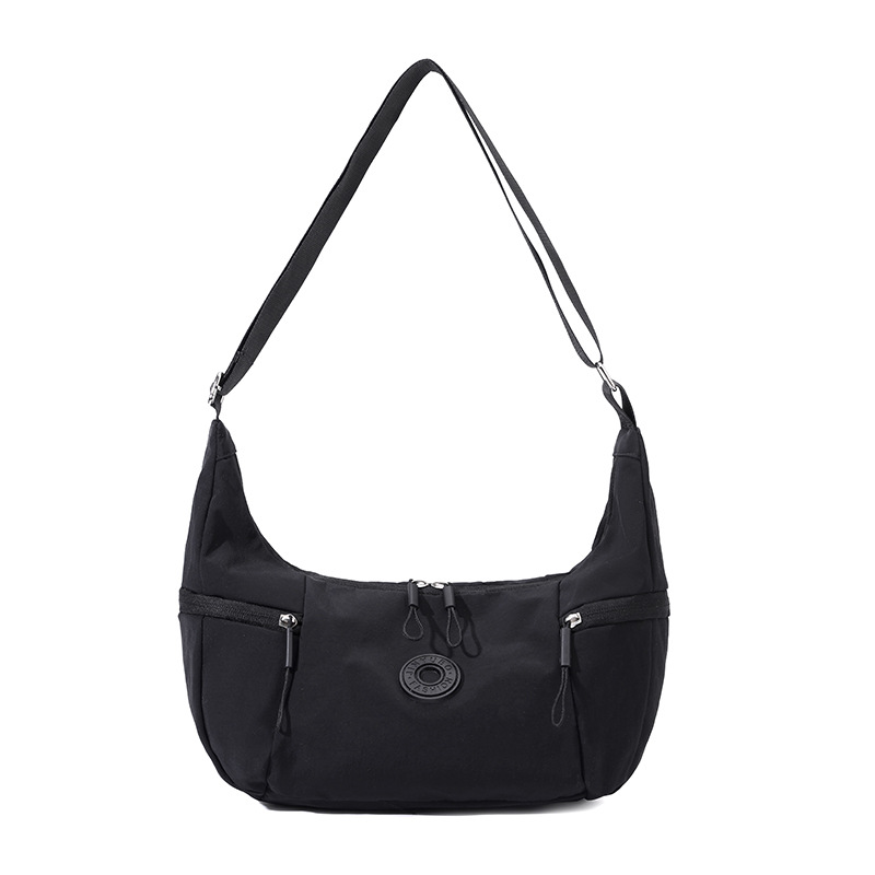 Black Stylish & Lightweight Nylon Crossbody Bag for Women - Large Capacity