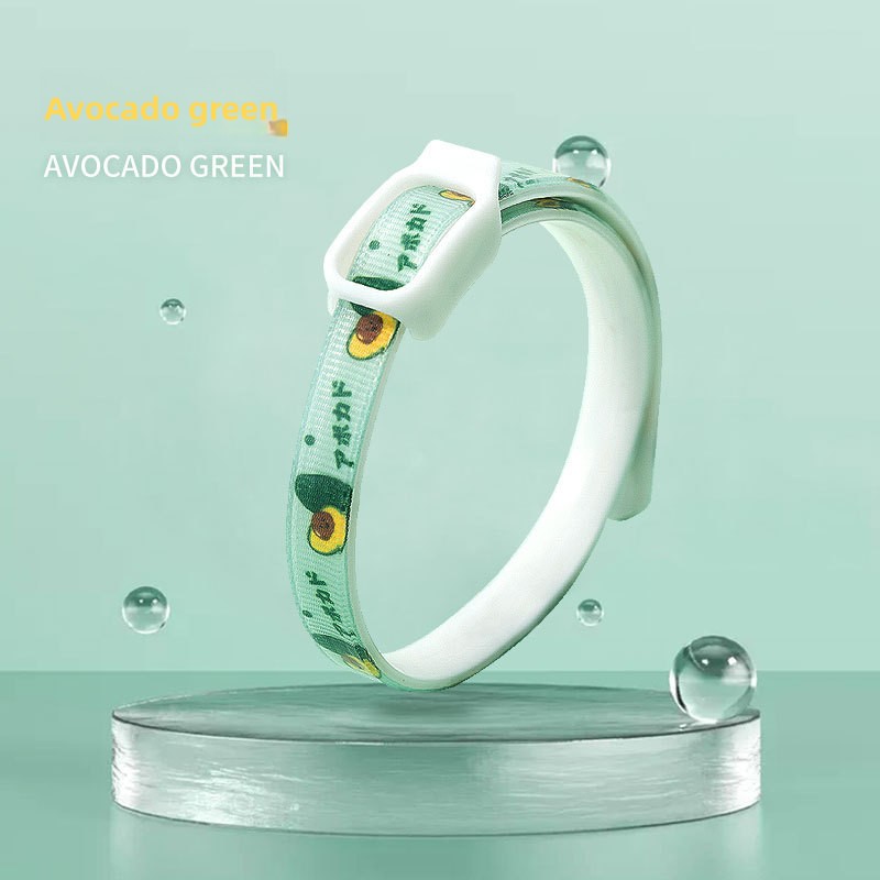 2-Pcs Green Pet Insect Repellent Collar with Plant-Based Essential Oils — image 1