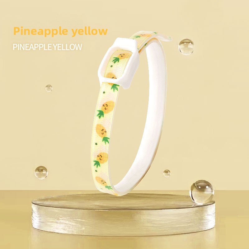 2-Pcs Yellow Pet Insect Repellent Collar with Plant-Based Essential Oils — image 1