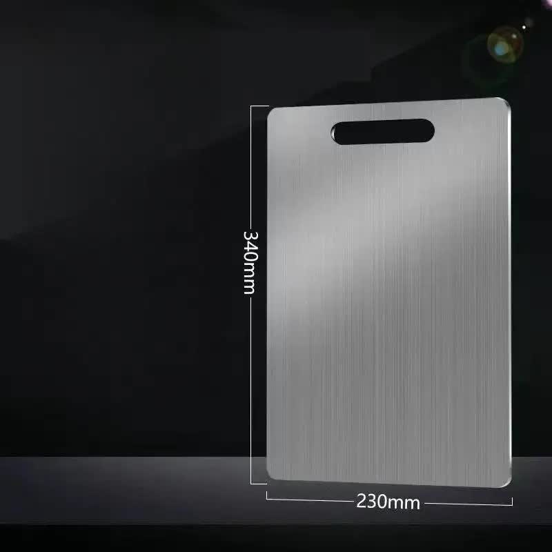 Dual-Sided Stainless Steel Chopping Board - Hygienic & Durable Kitchen Cutting