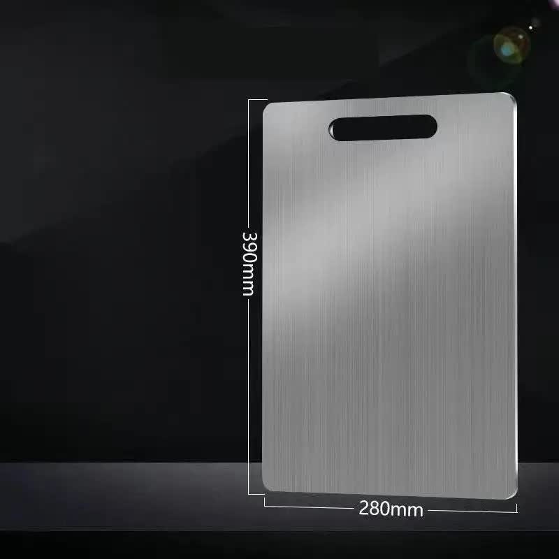Dual-Sided Stainless Steel Chopping Board - Hygienic & Durable Kitchen Cutting