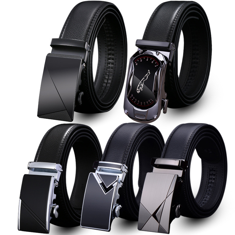 Valentine's Day Gift - Premium Men's Genuine Leather Automatic Buckle Belt view 4