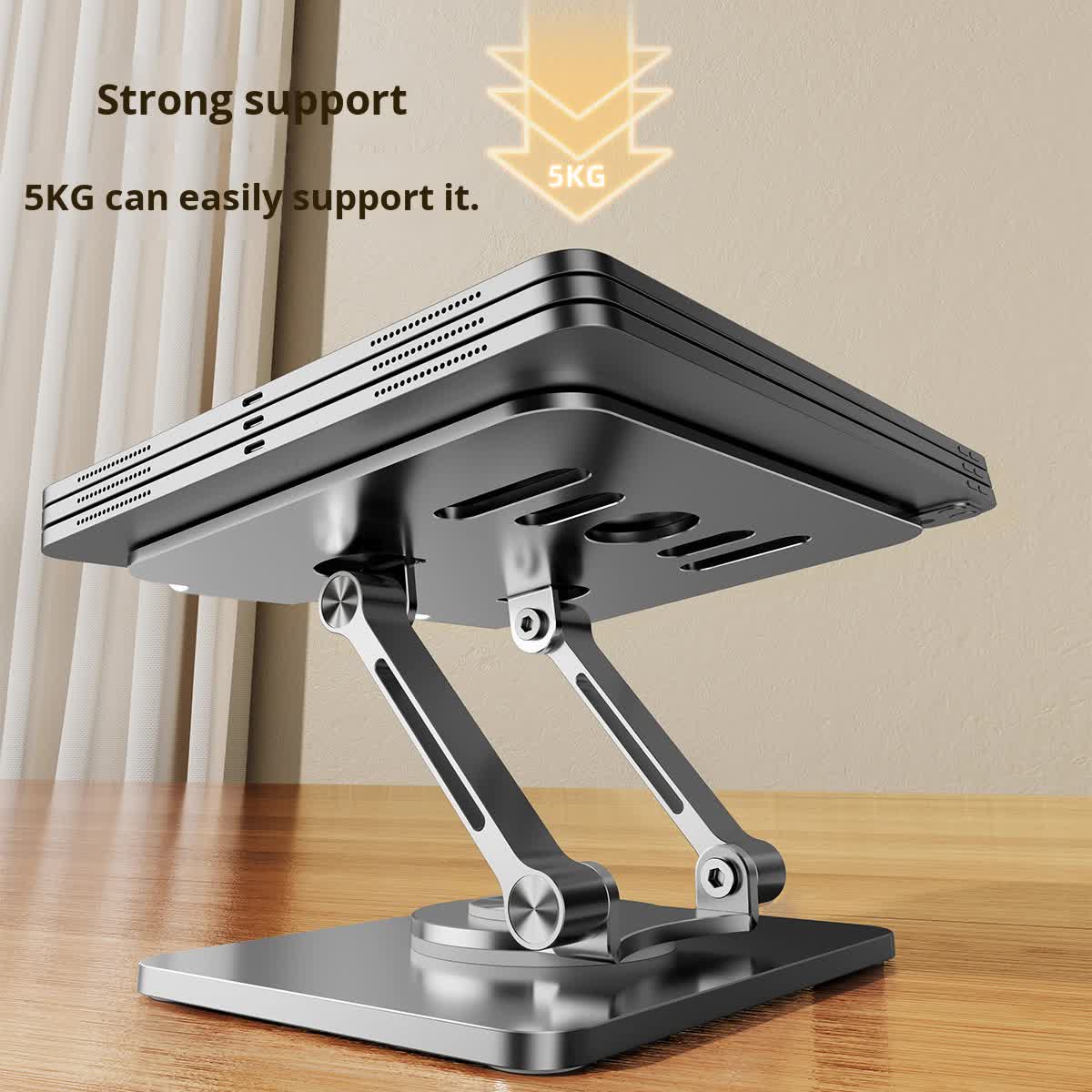 Green 360 degree Rotating Tablet & Phone Stand - Heavy-Duty Aluminum view 4