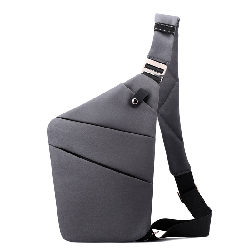 Dark grey Anti-theft Crossbody Sling Bag for Men & Women - Slim