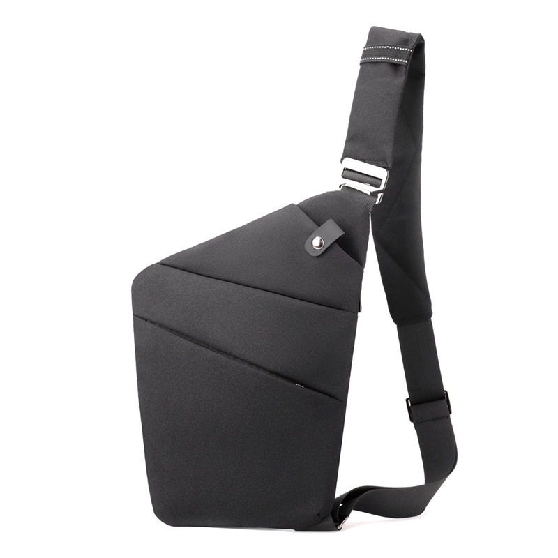 Black Anti-theft Crossbody Sling Bag for Men & Women - Slim