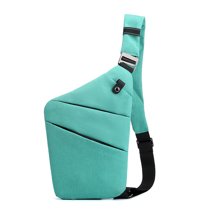 Green Anti-theft Crossbody Sling Bag for Men & Women - Slim