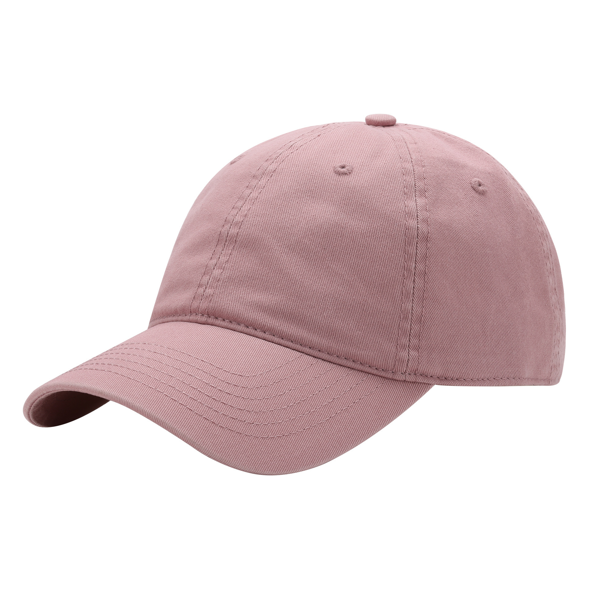 Pink Premium Pure Cotton Quick-Dry Baseball Cap - Outdoor Sports & Camping Sun Hat