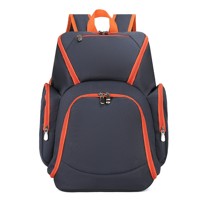 Navy blue Large Capacity Oxford Cloth Basketball Backpack - Waterproof Gym &