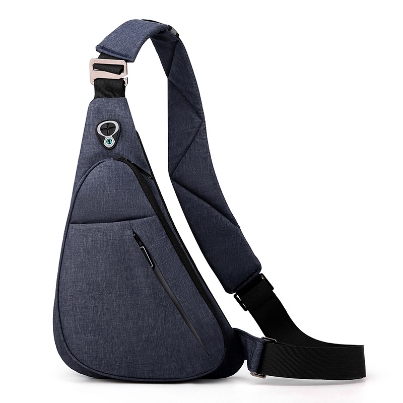 Blue on the right shoulder New Men's Reflective Crossbody Sling Bag - Casual