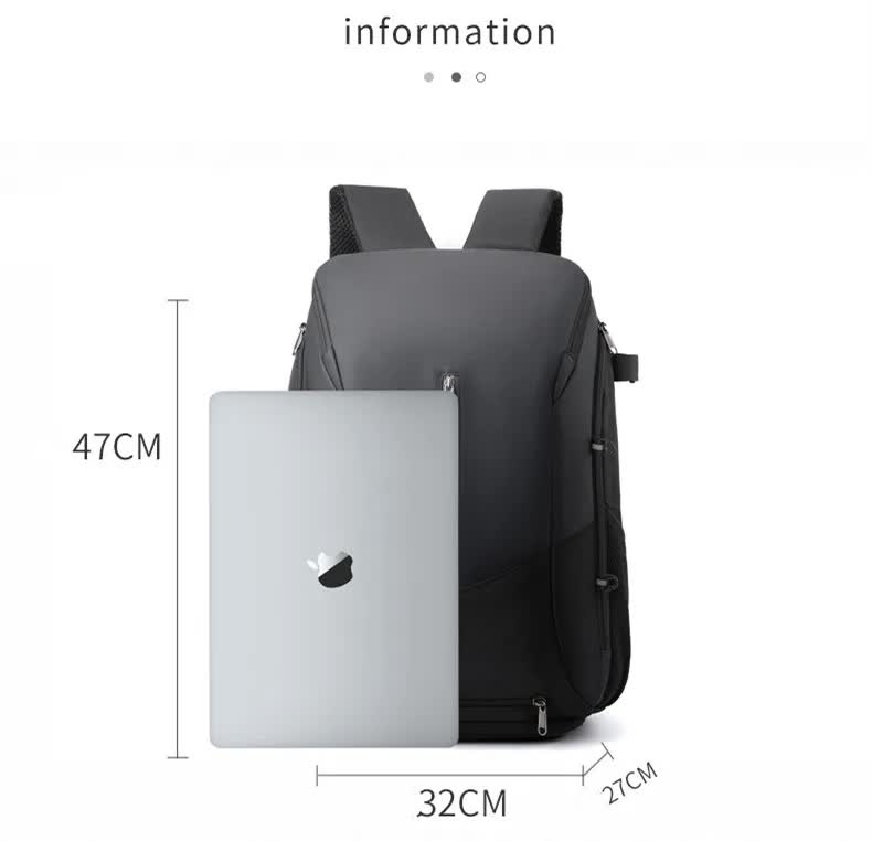 White and blue Multi-functional Sports Backpack for Men & Women - Waterproof view 4