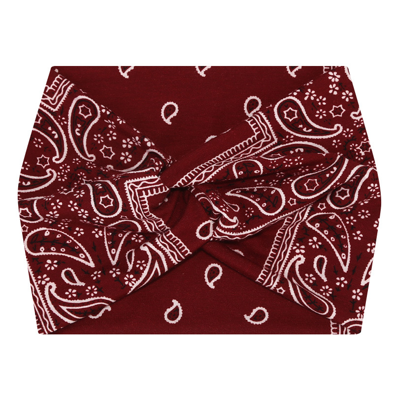 5-PCS Cashew nuts are red Women's Extra Wide Turban Headband - Elastic Yoga &