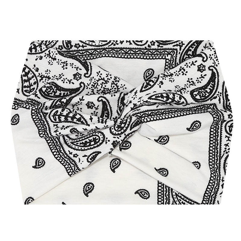 5-PCS Cashew nuts are white Women's Extra Wide Turban Headband - Elastic Yoga