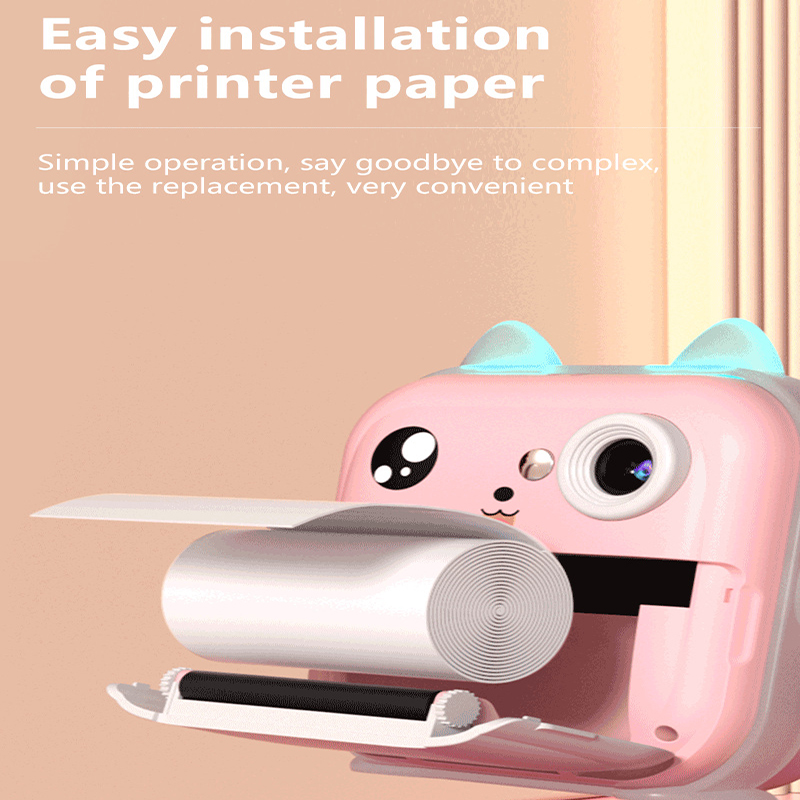 Blue rabbit Kids Instant Print Camera Zero Ink Digital Video Recorder with view 5