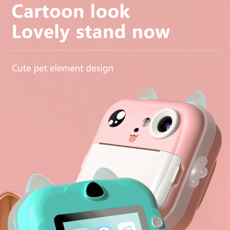 Blue rabbit Kids Instant Print Camera Zero Ink Digital Video Recorder with view 6