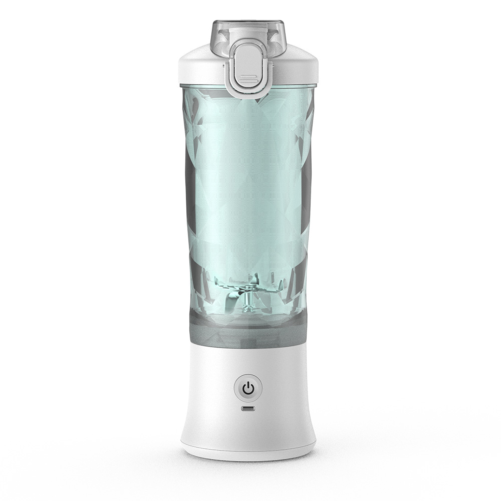 White Portable Blender 600ml Personal Smoothie Maker USB Rechargeable Juicer