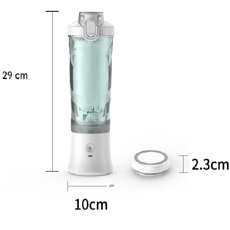 Pink Portable Blender 600ml Personal Smoothie Maker USB Rechargeable Juicer view 5