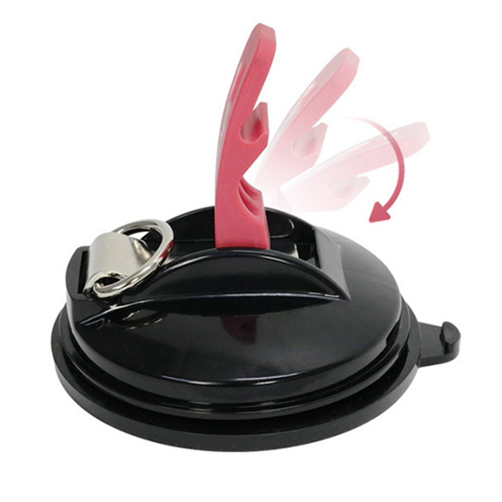 4 Pack Red plate + black buckle Heavy Duty Suction Cup Anchors with S-Hooks view 5